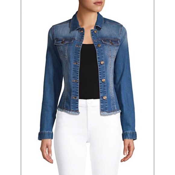 Per Se Jackets & Blazers - 🎉Sale🎊Per Se Frayed Jean Jacket